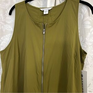 Athleta Sage Green Zip-Up Top